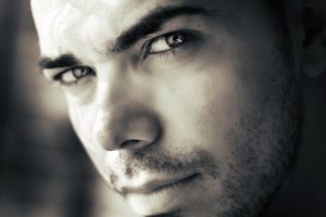 black-and-white-man-person-eyes-large